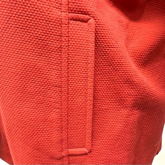 Eileen Fisher Cotton Blend Stand Collar Button Front Textured Blazer Women Large - Picture 8 of 12